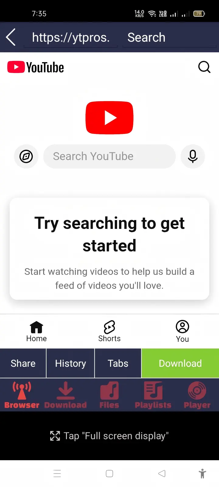 YouTube Pro APK mobile screen preview